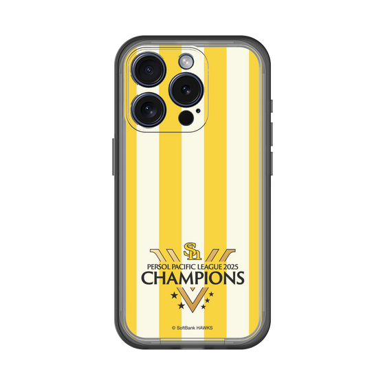 スリムプロテクションプレミアムケース［ 福岡ソフトバンクホークス - PERSOL PACIFIC LEAGUE 2025 CHAMOIONS ロゴ - ストライプ ］