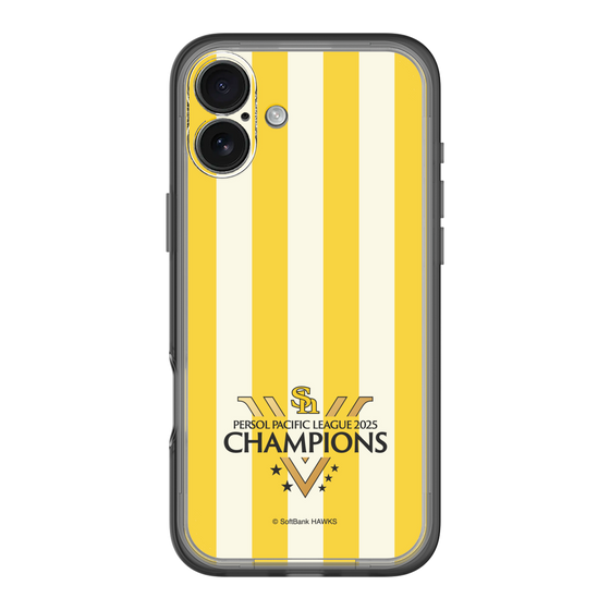 スリムプロテクションプレミアムケース［ 福岡ソフトバンクホークス - PERSOL PACIFIC LEAGUE 2025 CHAMOIONS ロゴ - ストライプ ］