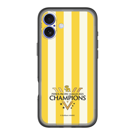 スリムプロテクションプレミアムケース［ 福岡ソフトバンクホークス - PERSOL PACIFIC LEAGUE 2025 CHAMOIONS ロゴ - ストライプ ］