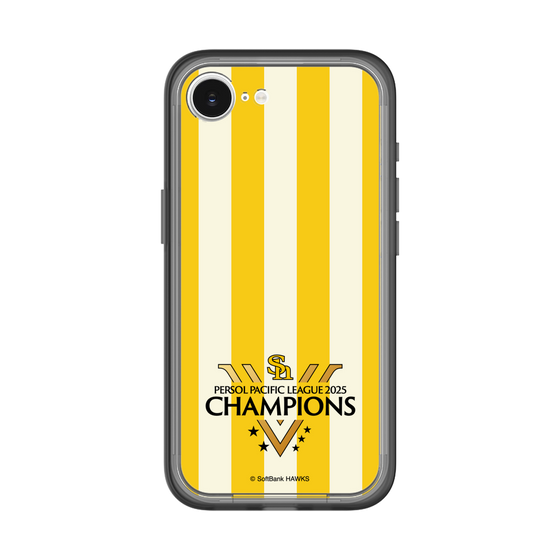 スリムプロテクションプレミアムケース［ 福岡ソフトバンクホークス - PERSOL PACIFIC LEAGUE 2025 CHAMOIONS ロゴ - ストライプ ］