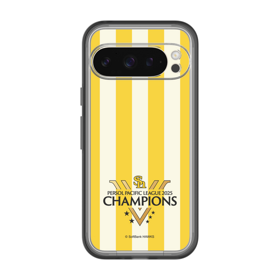 スリムプロテクションプレミアムケース［ 福岡ソフトバンクホークス - PERSOL PACIFIC LEAGUE 2025 CHAMOIONS ロゴ - ストライプ ］