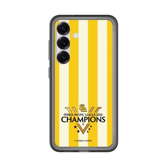 スリムプロテクションプレミアムケース［ 福岡ソフトバンクホークス - PERSOL PACIFIC LEAGUE 2025 CHAMOIONS ロゴ - ストライプ ］