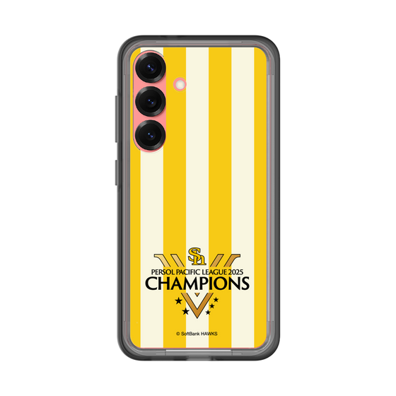 スリムプロテクションプレミアムケース［ 福岡ソフトバンクホークス - PERSOL PACIFIC LEAGUE 2025 CHAMOIONS ロゴ - ストライプ ］