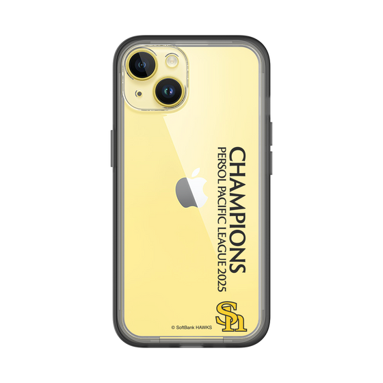 スリムプロテクションプレミアムケース［ 福岡ソフトバンクホークス - PERSOL PACIFIC LEAGUE 2025 CHAMOIONS - 縦ロゴ ］