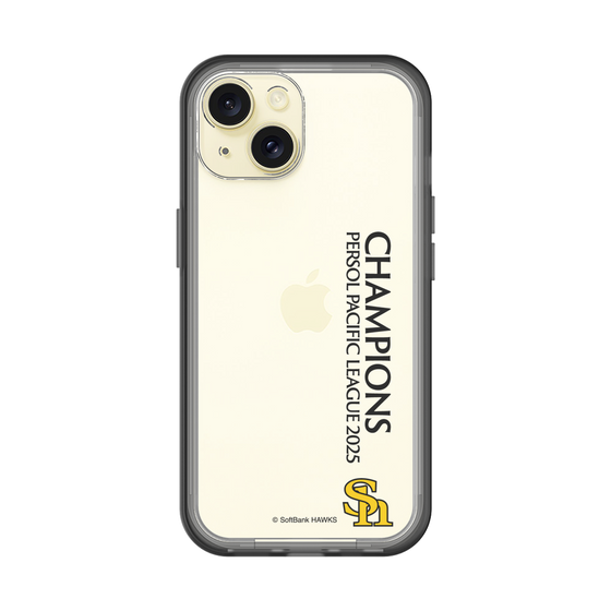 スリムプロテクションプレミアムケース［ 福岡ソフトバンクホークス - PERSOL PACIFIC LEAGUE 2025 CHAMOIONS - 縦ロゴ ］