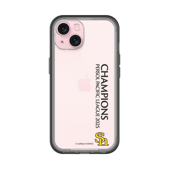 スリムプロテクションプレミアムケース［ 福岡ソフトバンクホークス - PERSOL PACIFIC LEAGUE 2025 CHAMOIONS - 縦ロゴ ］