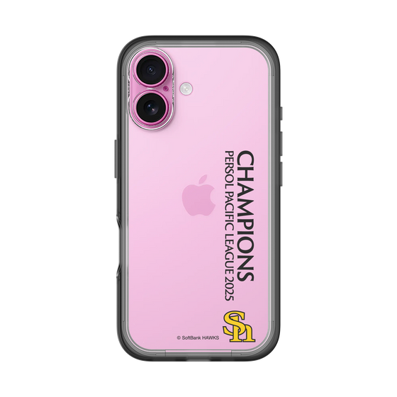 スリムプロテクションプレミアムケース［ 福岡ソフトバンクホークス - PERSOL PACIFIC LEAGUE 2025 CHAMOIONS - 縦ロゴ ］