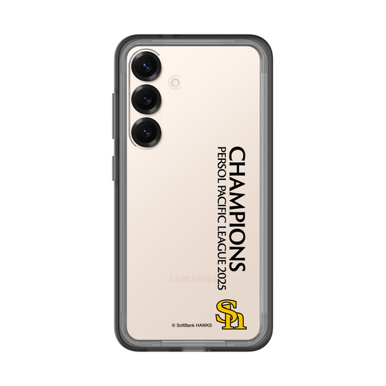 スリムプロテクションプレミアムケース［ 福岡ソフトバンクホークス - PERSOL PACIFIC LEAGUE 2025 CHAMOIONS - 縦ロゴ ］