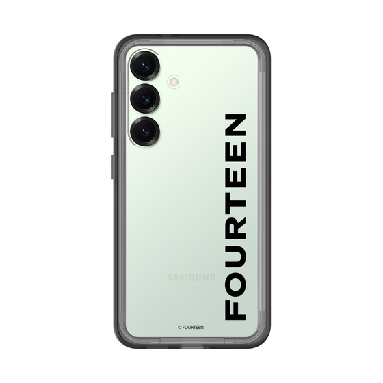 スリムプロテクションプレミアムケース［ フォーティーン - フォーティーンロゴ - クリア ］