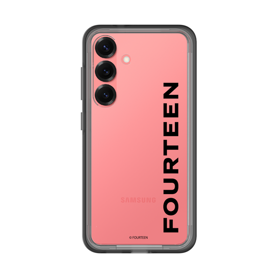 スリムプロテクションプレミアムケース［ フォーティーン - フォーティーンロゴ - クリア ］