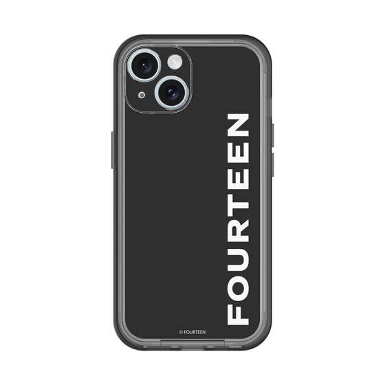 スリムプロテクションプレミアムケース［ フォーティーン - フォーティーンロゴ - ブラック ］