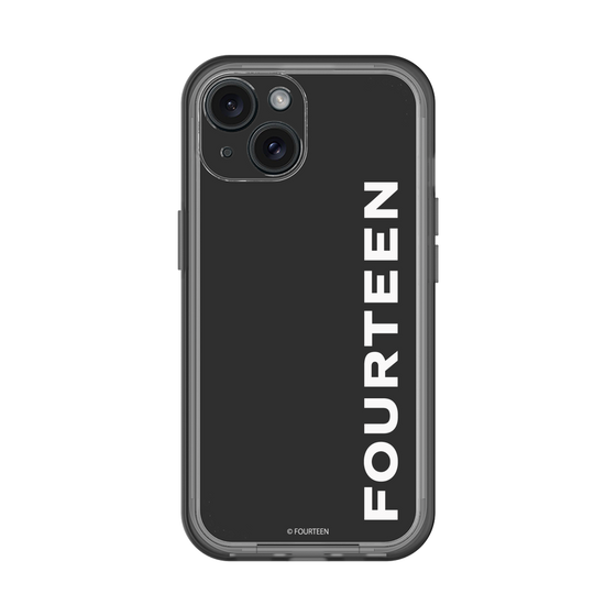 スリムプロテクションプレミアムケース［ フォーティーン - フォーティーンロゴ - ブラック ］