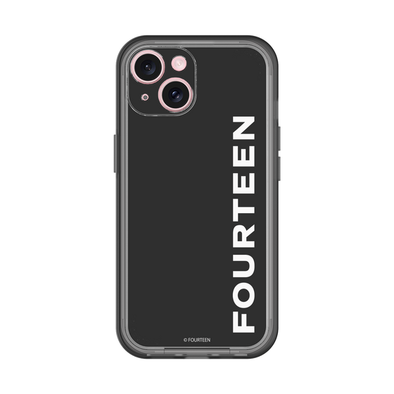 スリムプロテクションプレミアムケース［ フォーティーン - フォーティーンロゴ - ブラック ］