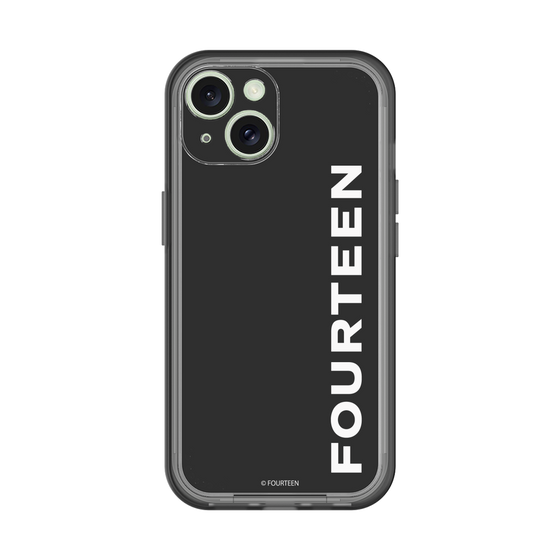 スリムプロテクションプレミアムケース［ フォーティーン - フォーティーンロゴ - ブラック ］