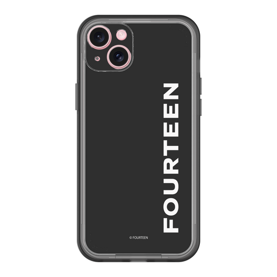 スリムプロテクションプレミアムケース［ フォーティーン - フォーティーンロゴ - ブラック ］