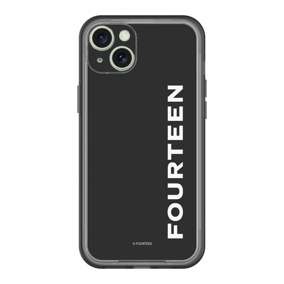 スリムプロテクションプレミアムケース［ フォーティーン - フォーティーンロゴ - ブラック ］