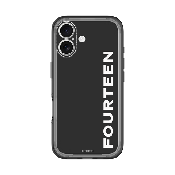 スリムプロテクションプレミアムケース［ フォーティーン - フォーティーンロゴ - ブラック ］