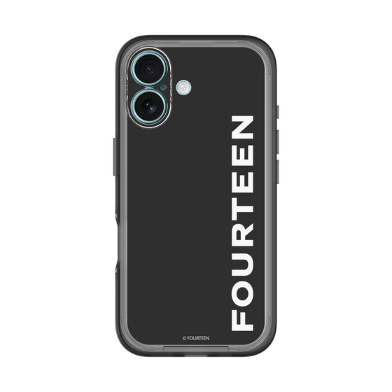 スリムプロテクションプレミアムケース［ フォーティーン - フォーティーンロゴ - ブラック ］