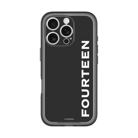 スリムプロテクションプレミアムケース［ フォーティーン - フォーティーンロゴ - ブラック ］