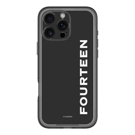 スリムプロテクションプレミアムケース［ フォーティーン - フォーティーンロゴ - ブラック ］