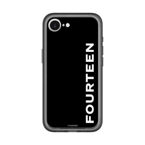 スリムプロテクションプレミアムケース［ フォーティーン - フォーティーンロゴ - ブラック ］