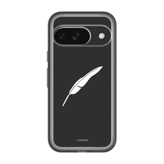 スリムプロテクションプレミアムケース［ フォーティーン - 羽ロゴ - ブラック ］