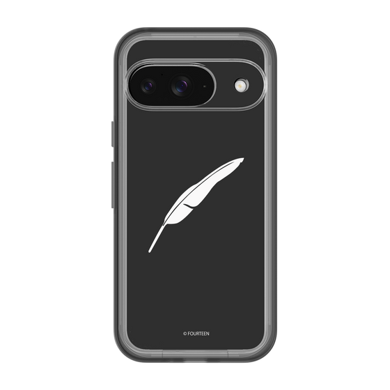 スリムプロテクションプレミアムケース［ フォーティーン - 羽ロゴ - ブラック ］