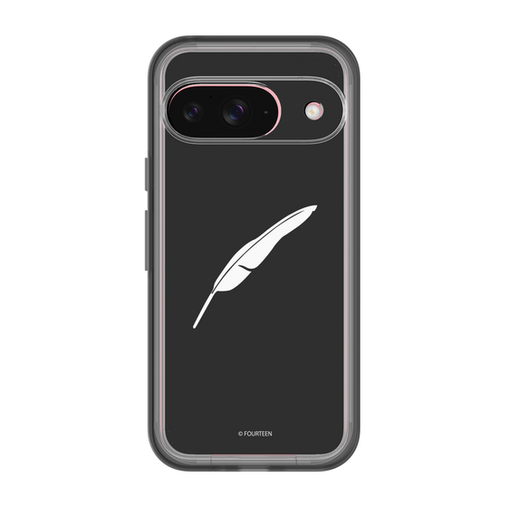 スリムプロテクションプレミアムケース［ フォーティーン - 羽ロゴ - ブラック ］