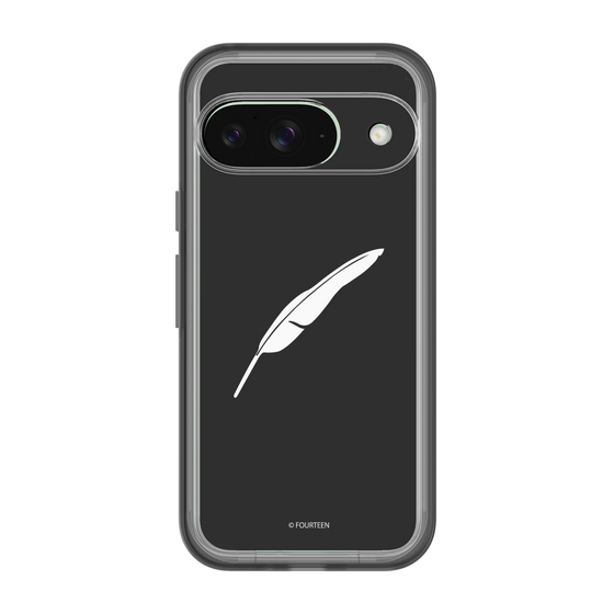 スリムプロテクションプレミアムケース［ フォーティーン - 羽ロゴ - ブラック ］