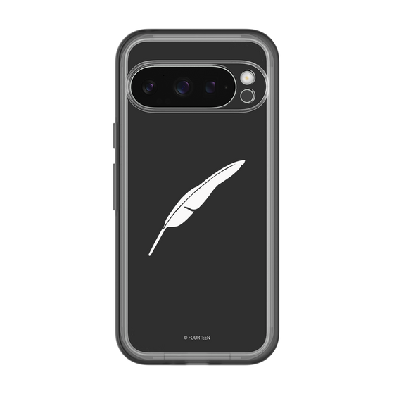 スリムプロテクションプレミアムケース［ フォーティーン - 羽ロゴ - ブラック ］