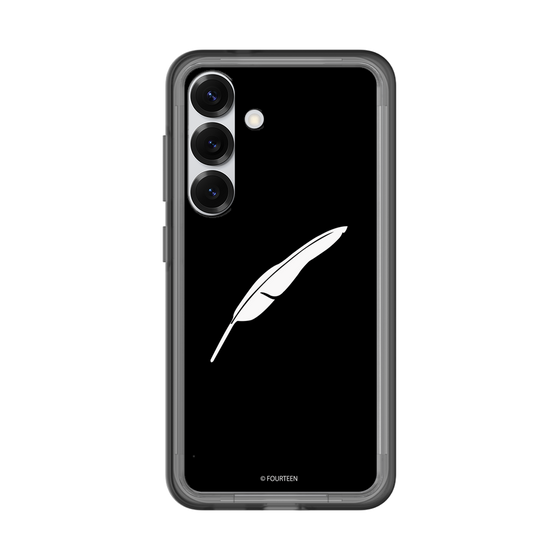 スリムプロテクションプレミアムケース［ フォーティーン - 羽ロゴ - ブラック ］