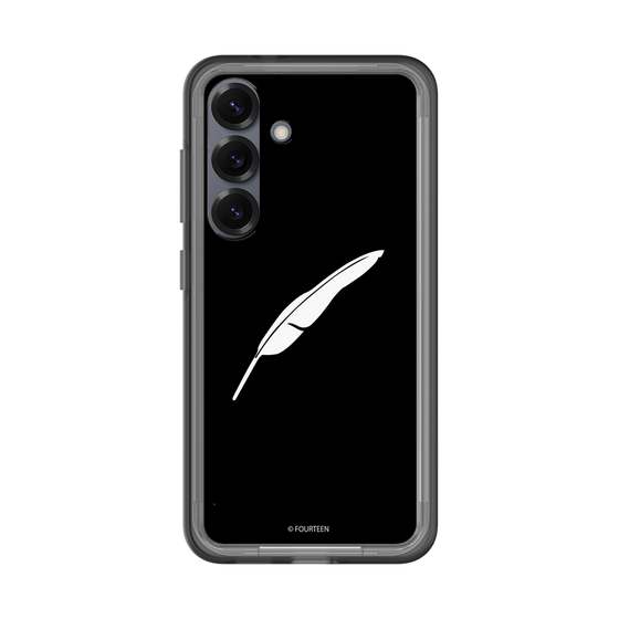 スリムプロテクションプレミアムケース［ フォーティーン - 羽ロゴ - ブラック ］