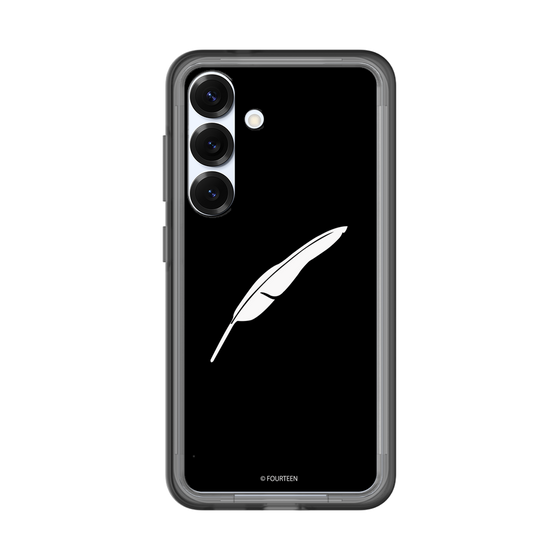 スリムプロテクションプレミアムケース［ フォーティーン - 羽ロゴ - ブラック ］