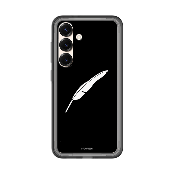 スリムプロテクションプレミアムケース［ フォーティーン - 羽ロゴ - ブラック ］