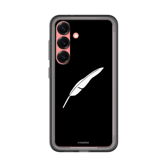 スリムプロテクションプレミアムケース［ フォーティーン - 羽ロゴ - ブラック ］