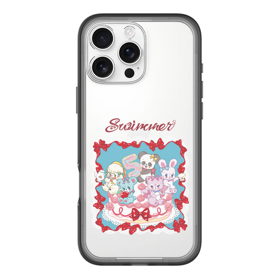 スリムプロテクションプレミアムケース［ SWIMMER - ケーキ ］