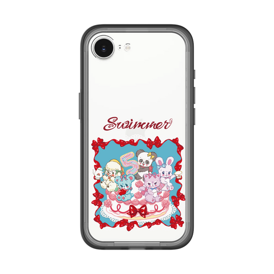 スリムプロテクションプレミアムケース［ SWIMMER - ケーキ ］