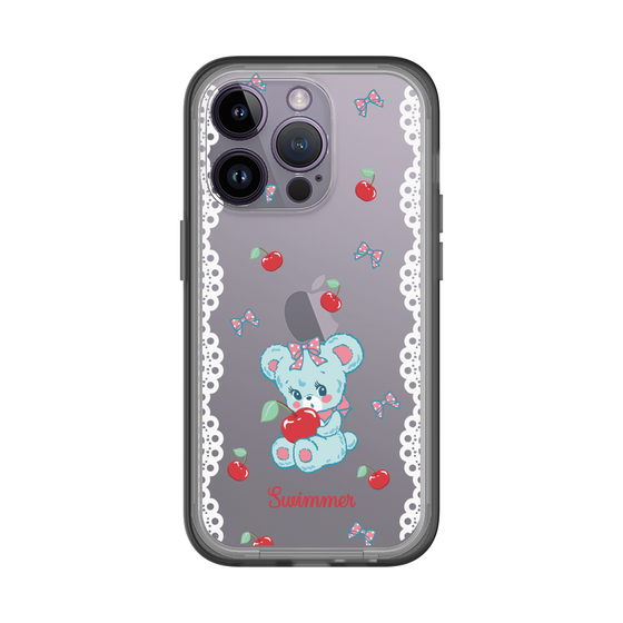 スリムプロテクションプレミアムケース［ SWIMMER - チェリー - ハグリー ］