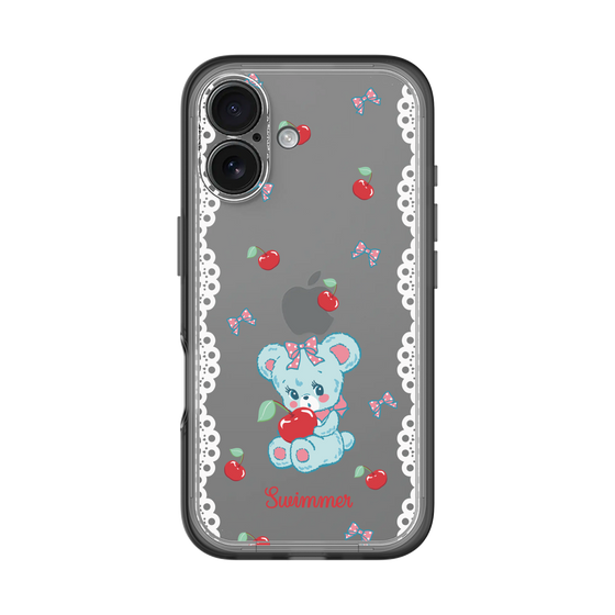 スリムプロテクションプレミアムケース［ SWIMMER - チェリー - ハグリー ］