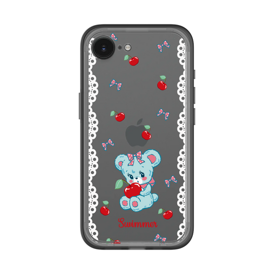 スリムプロテクションプレミアムケース［ SWIMMER - チェリー - ハグリー ］