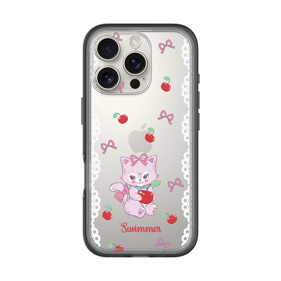 スリムプロテクションプレミアムケース［ SWIMMER - チェリー - キャミー ］