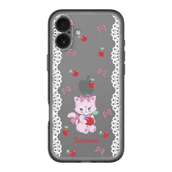 スリムプロテクションプレミアムケース［ SWIMMER - チェリー - キャミー ］