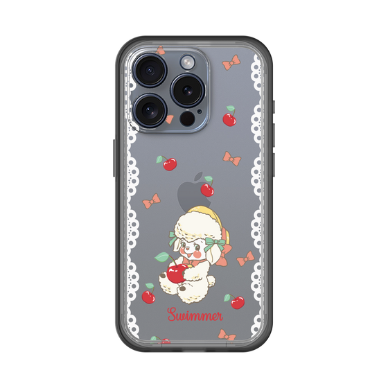 スリムプロテクションプレミアムケース［ SWIMMER - チェリー - ラッフィー ］