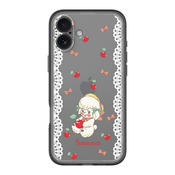 スリムプロテクションプレミアムケース［ SWIMMER - チェリー - ラッフィー ］