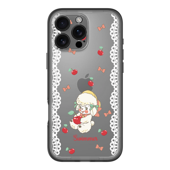 スリムプロテクションプレミアムケース［ SWIMMER - チェリー - ラッフィー ］