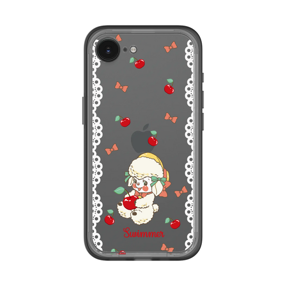 スリムプロテクションプレミアムケース［ SWIMMER - チェリー - ラッフィー ］
