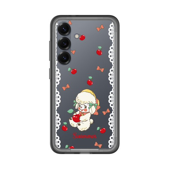 スリムプロテクションプレミアムケース［ SWIMMER - チェリー - ラッフィー ］