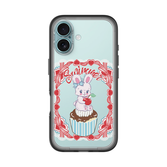 スリムプロテクションプレミアムケース［ SWIMMER - カップケーキ - リバニー ］