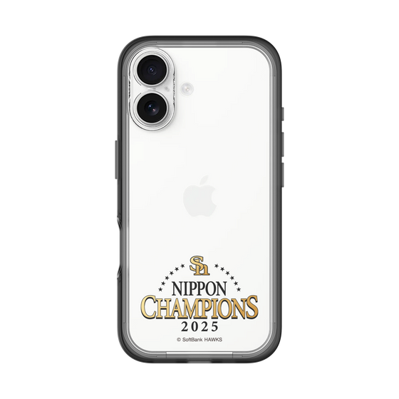 スリムプロテクションプレミアムケース［ 福岡ソフトバンクホークス - NIPPON CHAMPIONS 2025 ロゴ - クリア ］