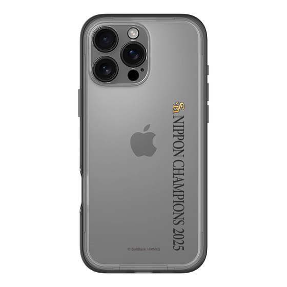 スリムプロテクションプレミアムケース［ 福岡ソフトバンクホークス - NIPPON CHAMPIONS 2025 ロゴ - 縦ロゴ ］